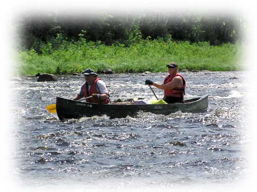 Whitewater canoe kayak trips Class 1 Kennebec River Maine